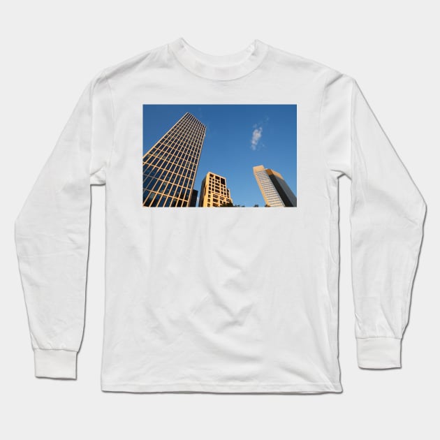 Financial district, Frankfurt Long Sleeve T-Shirt by Kruegerfoto